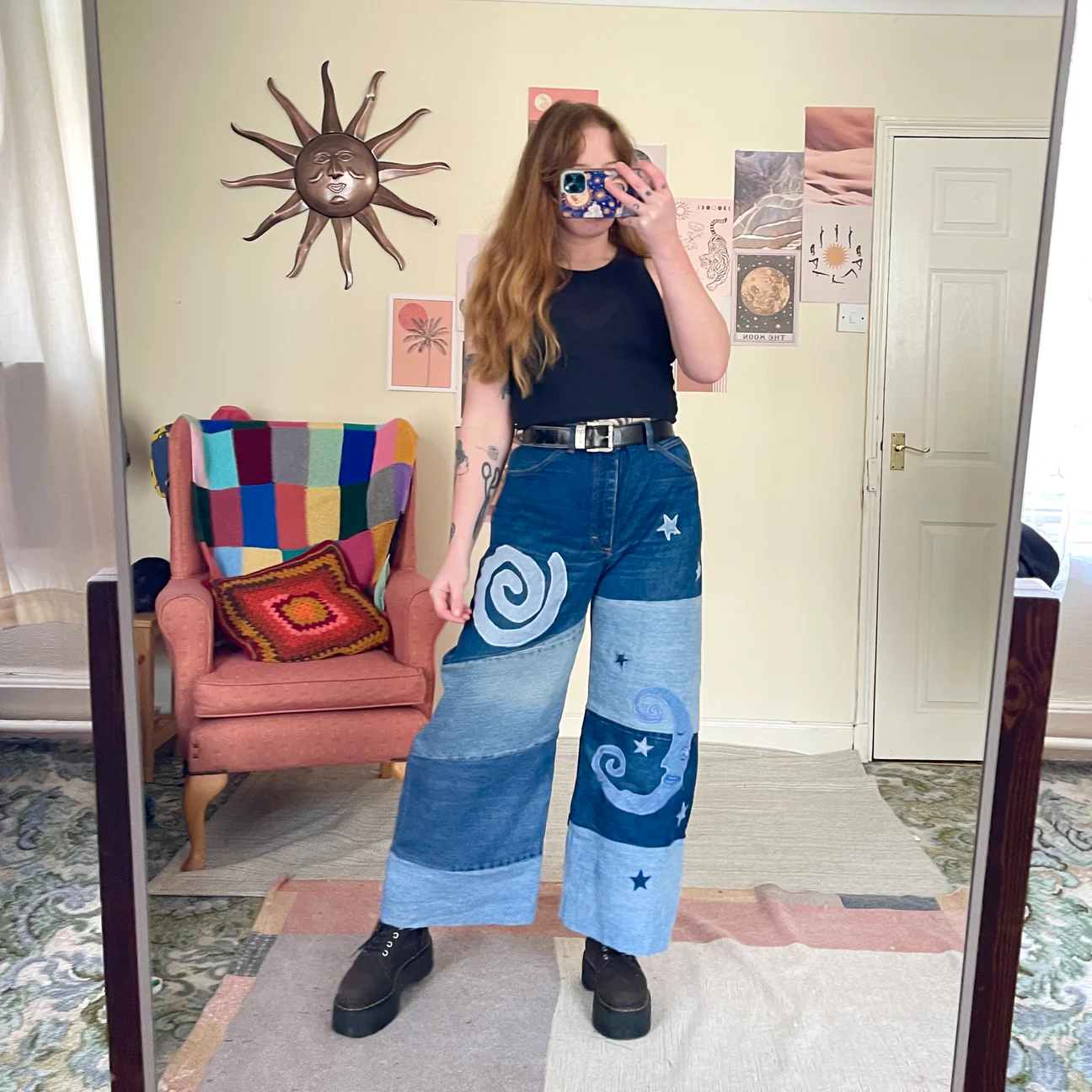 Gallery image for Custom Celestial Jeans