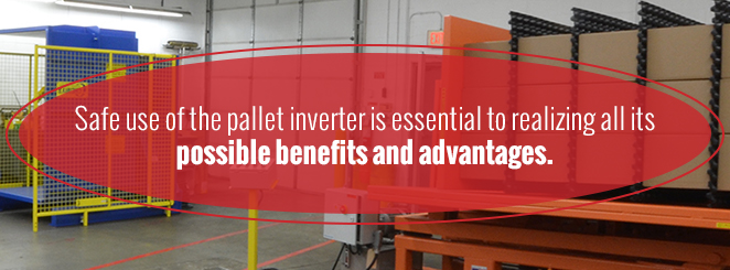 pallet inverter, warehouse automation, ergonomic safety