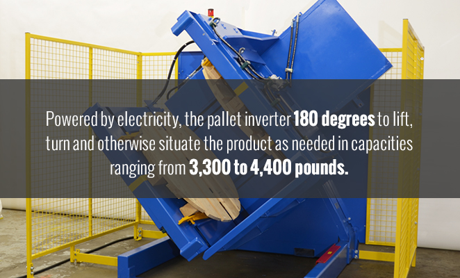pallet inverter, warehouse safety, ergonomic design