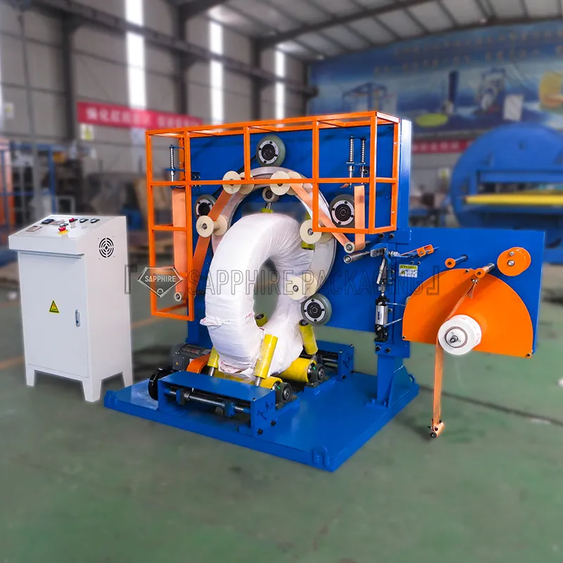 coil packing machines, industrial packaging, automatic wrapping