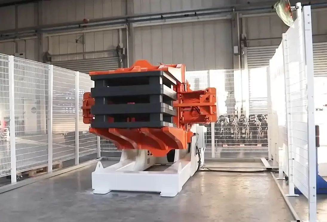 heavy machinery foundation, industrial flooring, mold upender stability