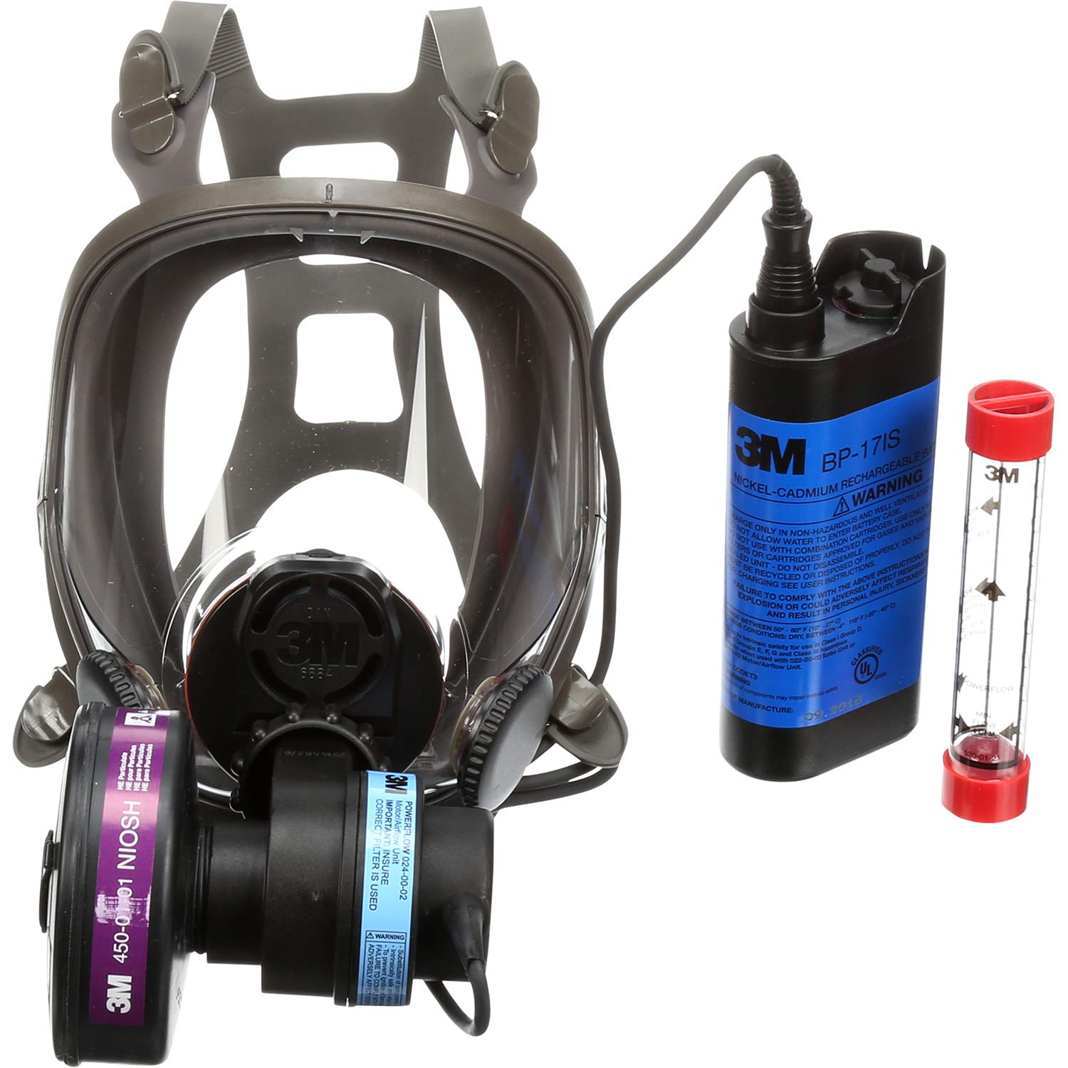 PAPR respirator, mold protection, eye goggles