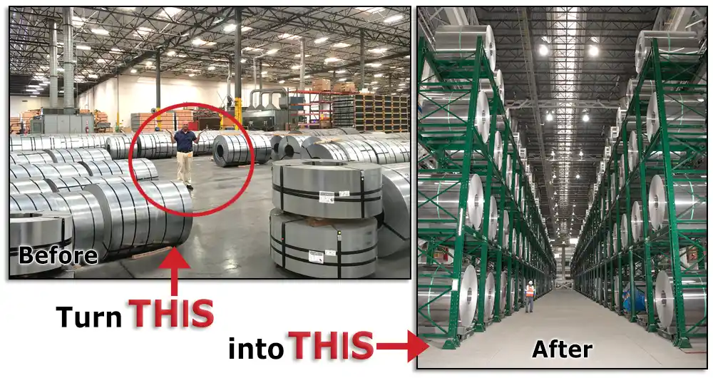 steel coil storage, weatherproof wrapping, construction materials