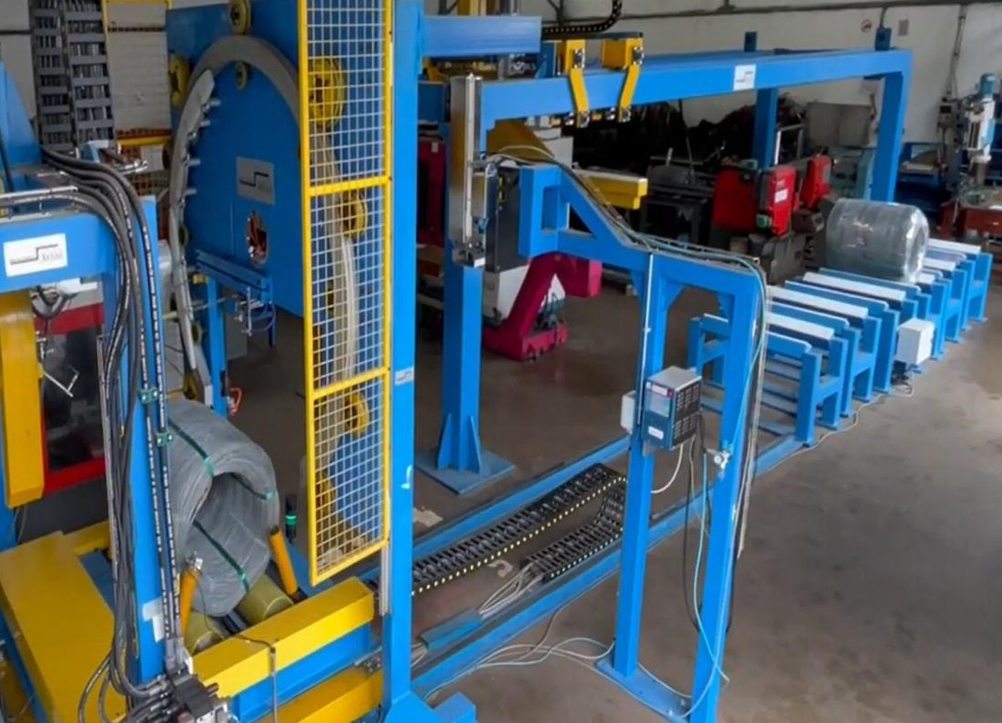 wire cutting automation, coil packaging process, efficiency in wrapping