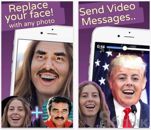 Замена лица на фото и видео на iPhone - Face Swap Live