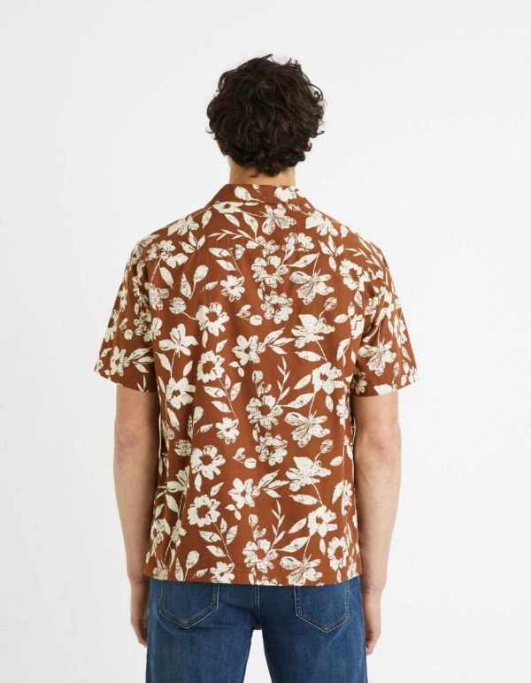 Chemise 100% coton - marron Chemise 100% coton - marron