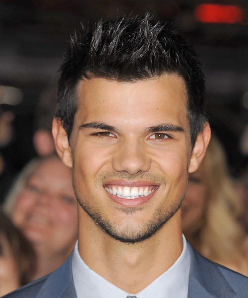 Taylor Lautner Short Straight Black Ash Hairstyle