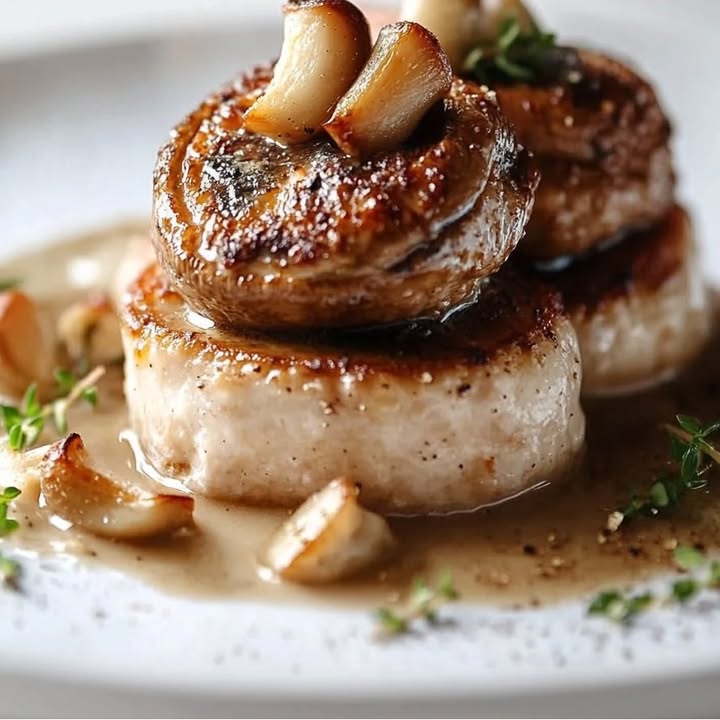 Roulés Dinde Champignons