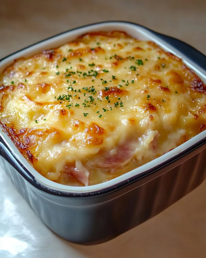Gratin Poireaux Jambon