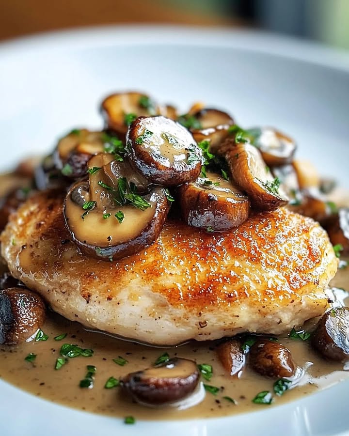 Poulet Champignons Croustillant