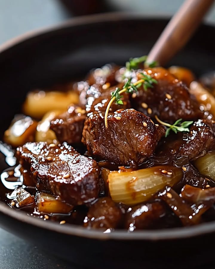 Bœuf Oignons Sauté