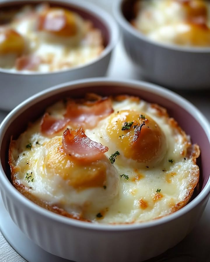 Gratin Oeufs Jambon