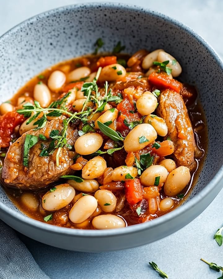 Bœuf Haricots Mijotés