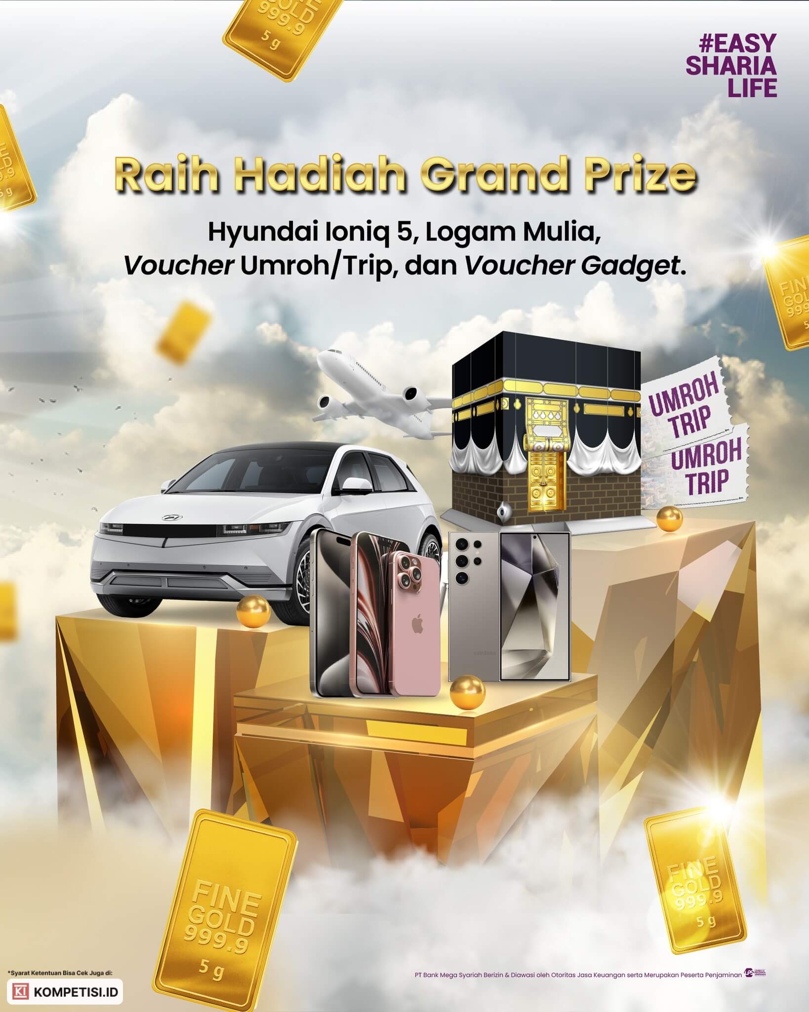 Raih Grand Prize Hyundai Ioniq Logim Mulia Voucher Umroh dan Gadget dari Berkah Melimpah Bank Mega Syariah