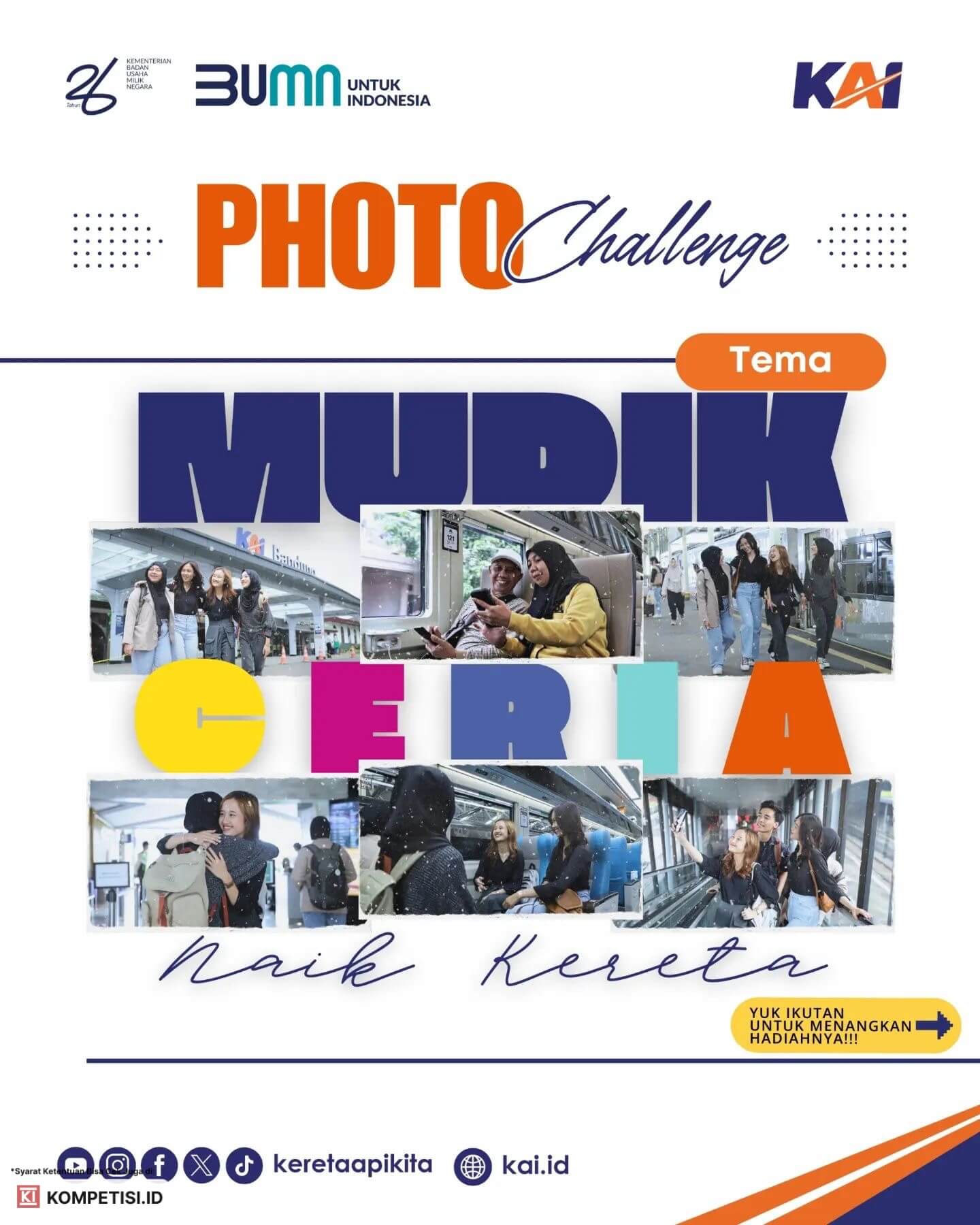 Photo Challenge Tema Mudik Ceria Naik Kereta dari KAI