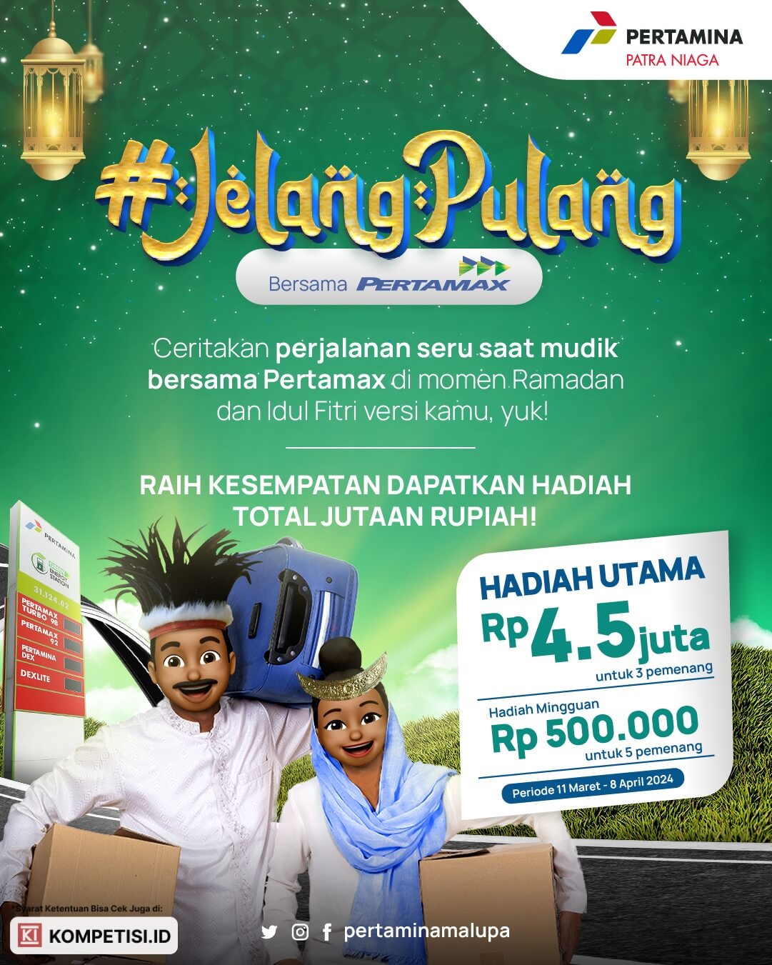 Jelang Pulang Bersama Pertamax Berhadiah Utama 4.5 Juta Rupiah