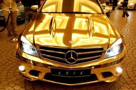 gold mercedes
