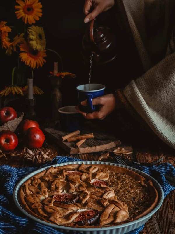 Rustic Fig & Apple Tart