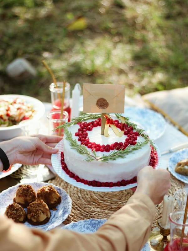 Chocolate Cranberry Layer Cake