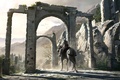 Картинка ворота, всадник, Assassins Creed, руины