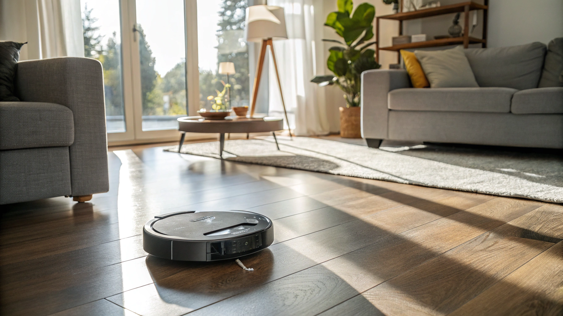 Smart Robotic Vacuum Cleaner in Action
