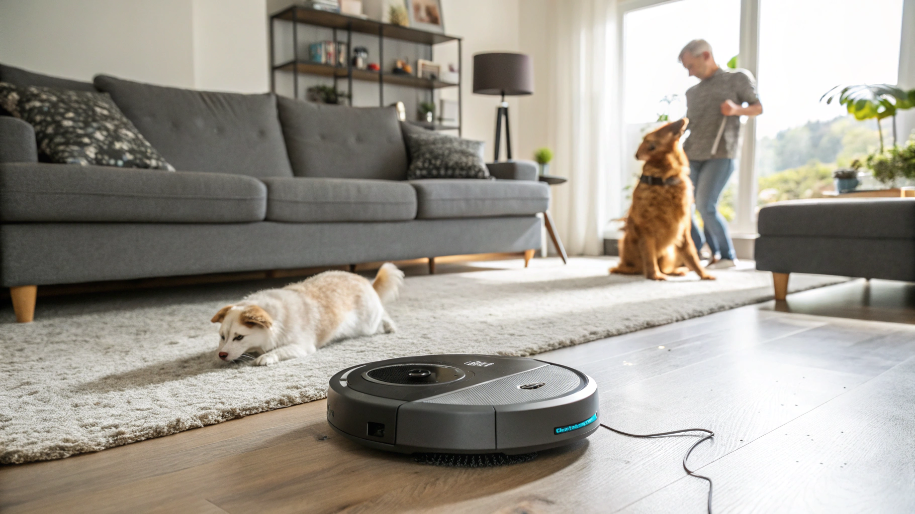 Robotic Vacuum Cleaner in Action