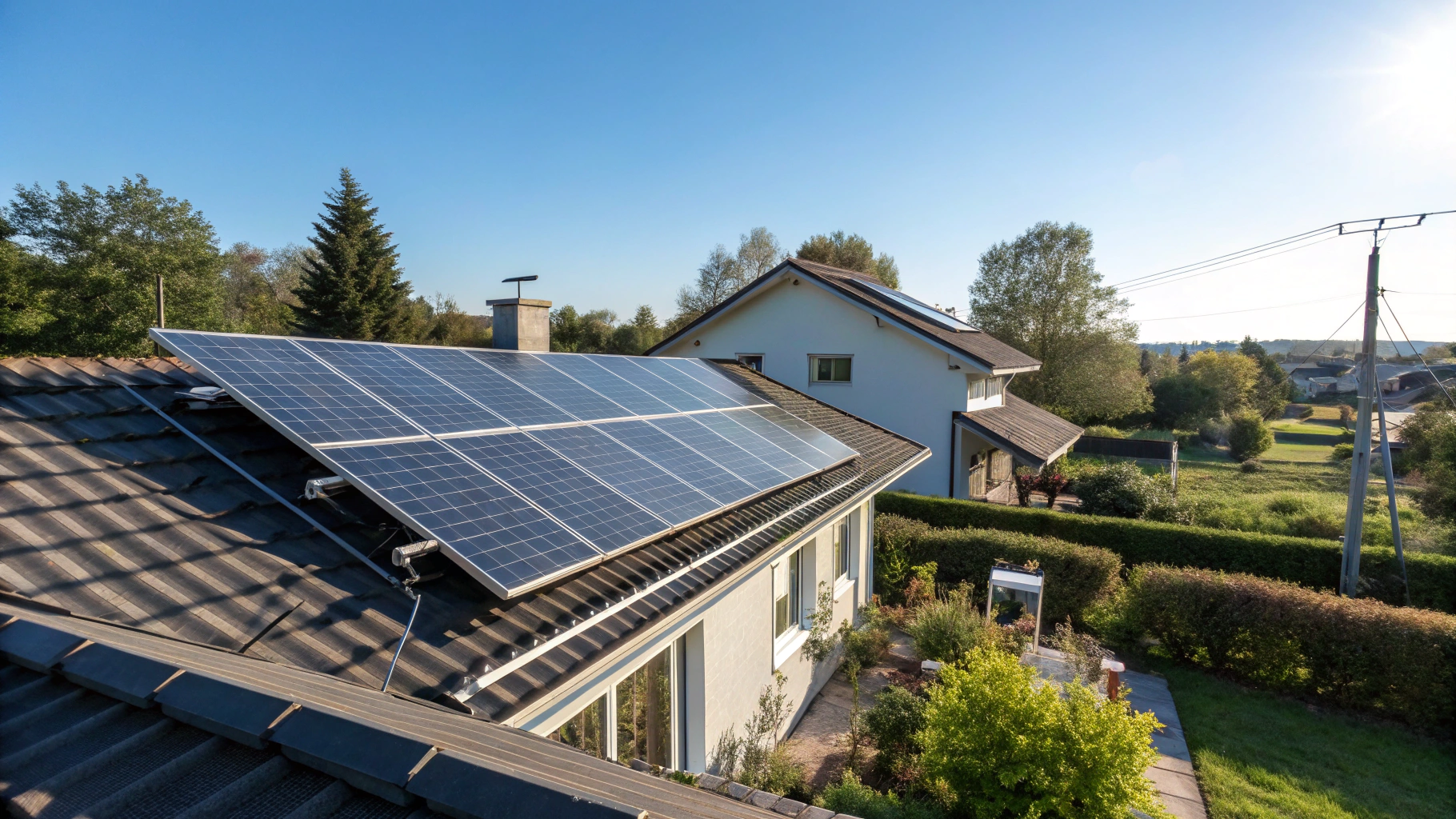 Solar Power System Installation in a Residential Setting