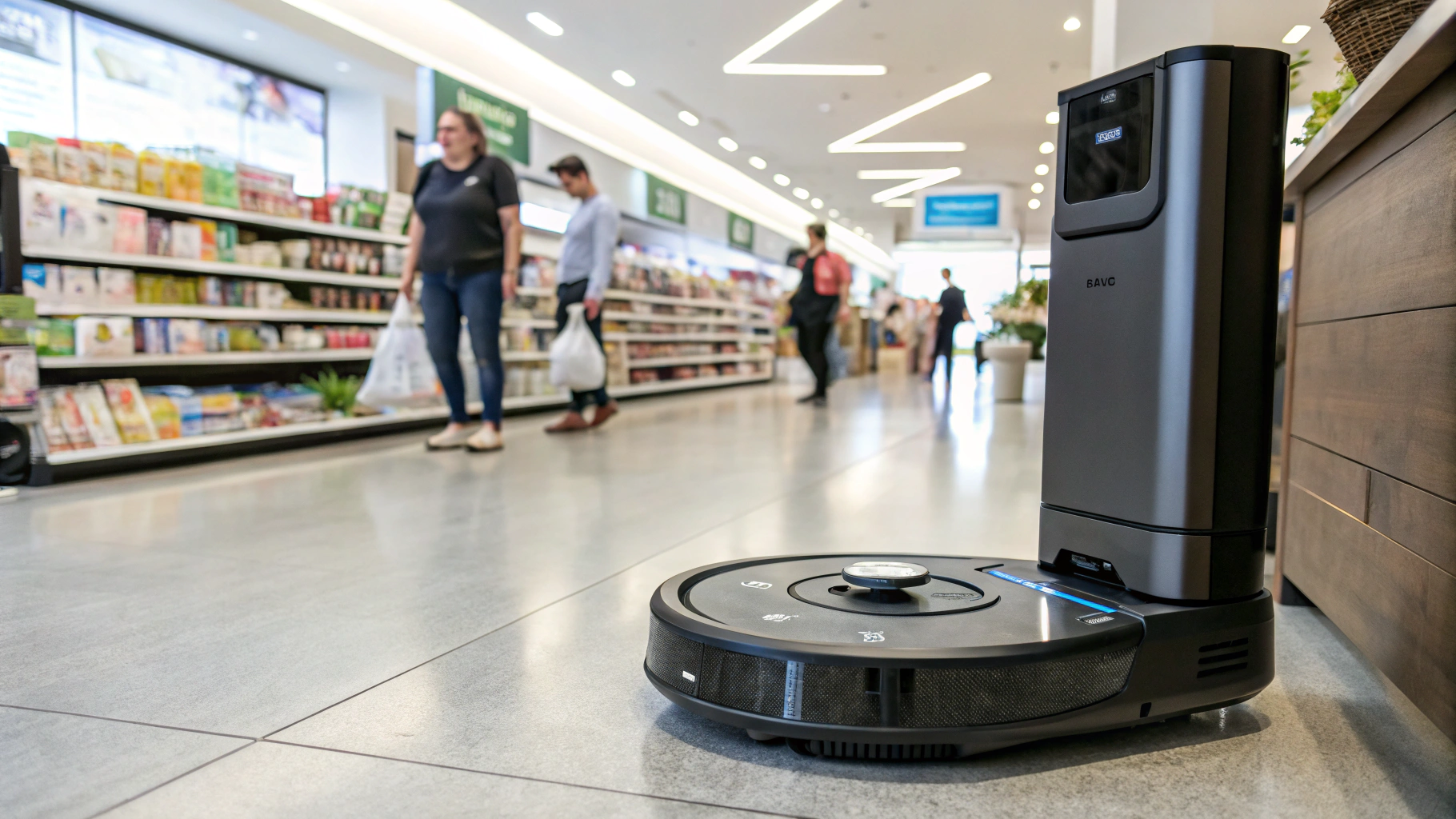Efficient Robot Vacuum Docking Station in a Commercial Facility