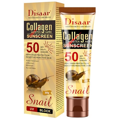 DISAAR BEAUTY Collagen Snail Extract Sunscreen 50 SPF PA+++