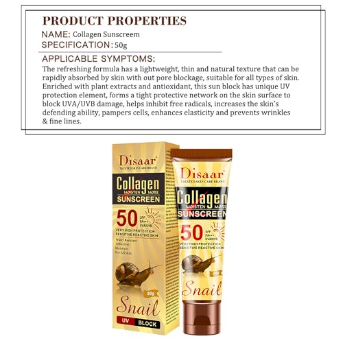 DISAAR BEAUTY Collagen Snail Extract Sunscreen 50 SPF PA+++ alternative view