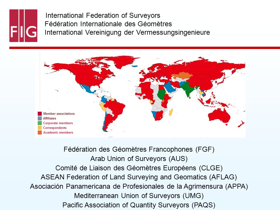 The International Federation of Surveyors grants