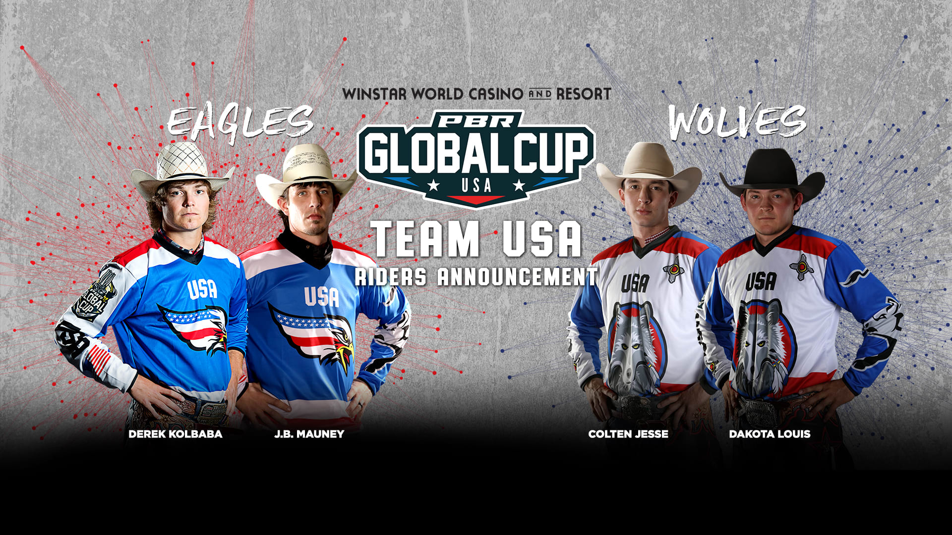 Two-time PBR World Champion J.B. Mauney selected to Team USA-Eagles at 2019 PBR Global Cup USA