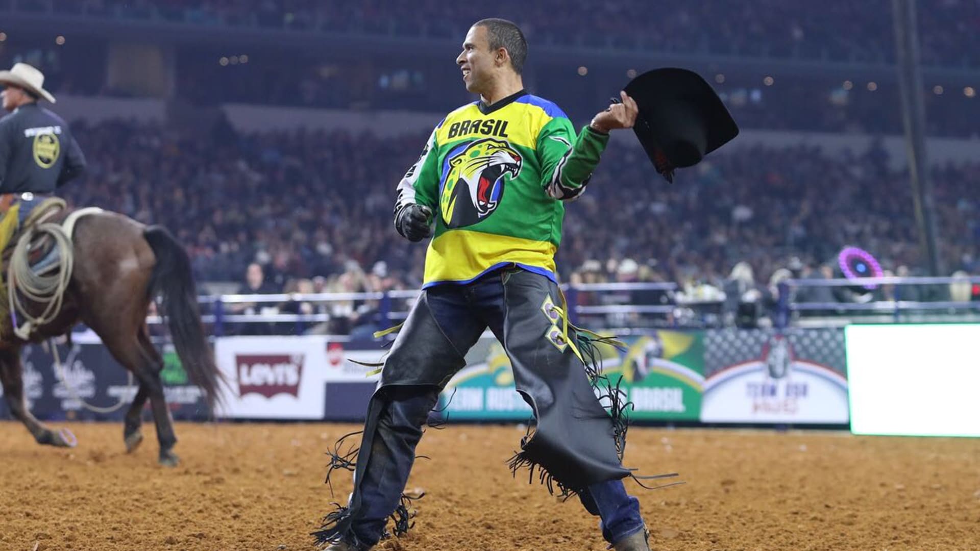 Team Brazil continuing to show AT&T Stadium is their house