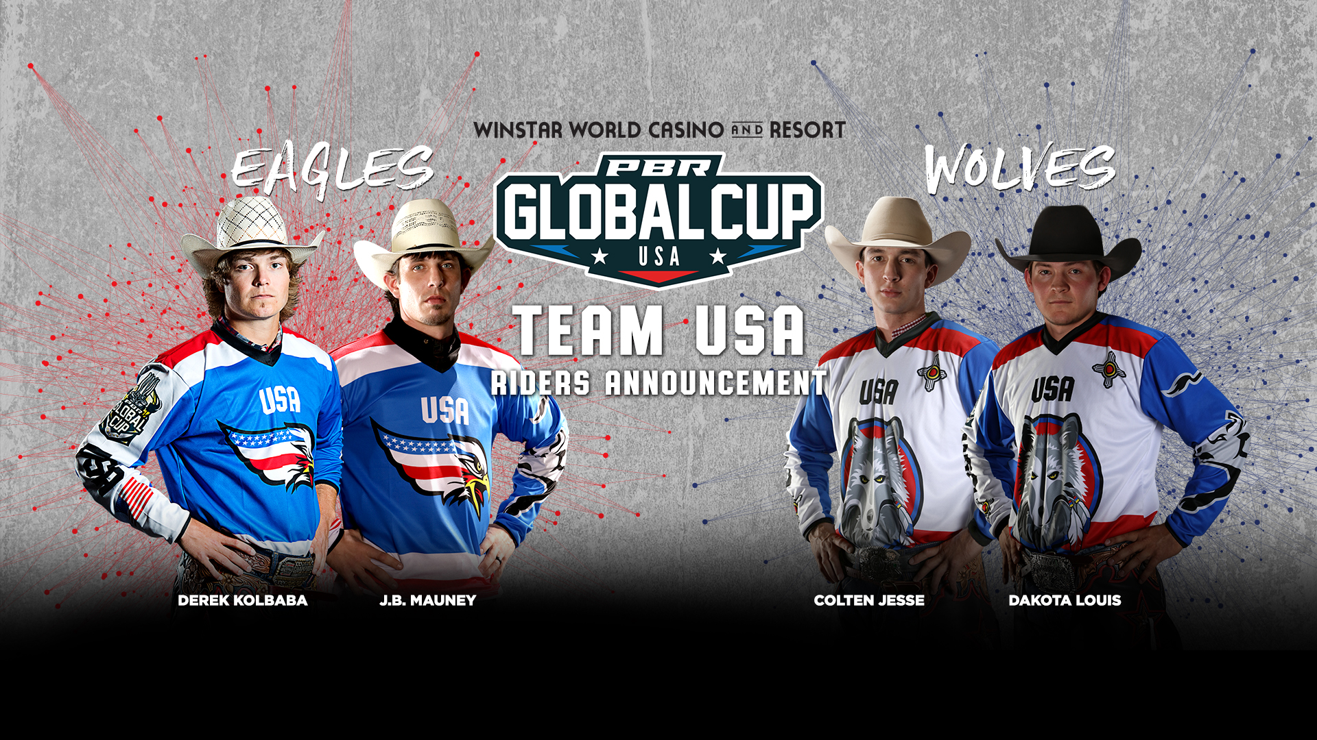 Two-time PBR World Champion J.B. Mauney selected to Team USA-Eagles at 2019 PBR Global Cup USA