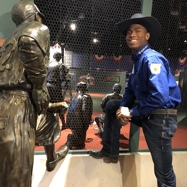 Ezekiel Mitchell at the Negro Leagues Baseball Museum