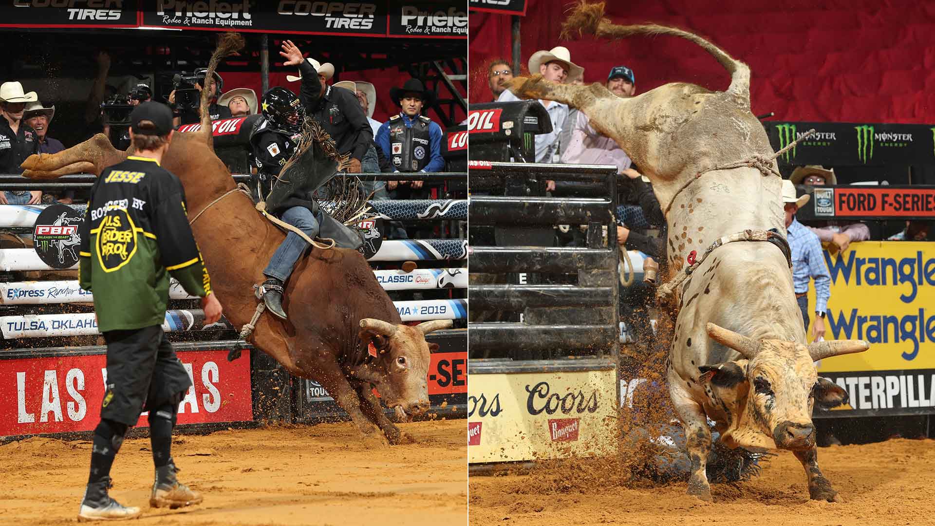 The LVCVA Road to Vegas: Smooth Wreck and Smooth Operator neck and neck in YETI World Champion Bull Race