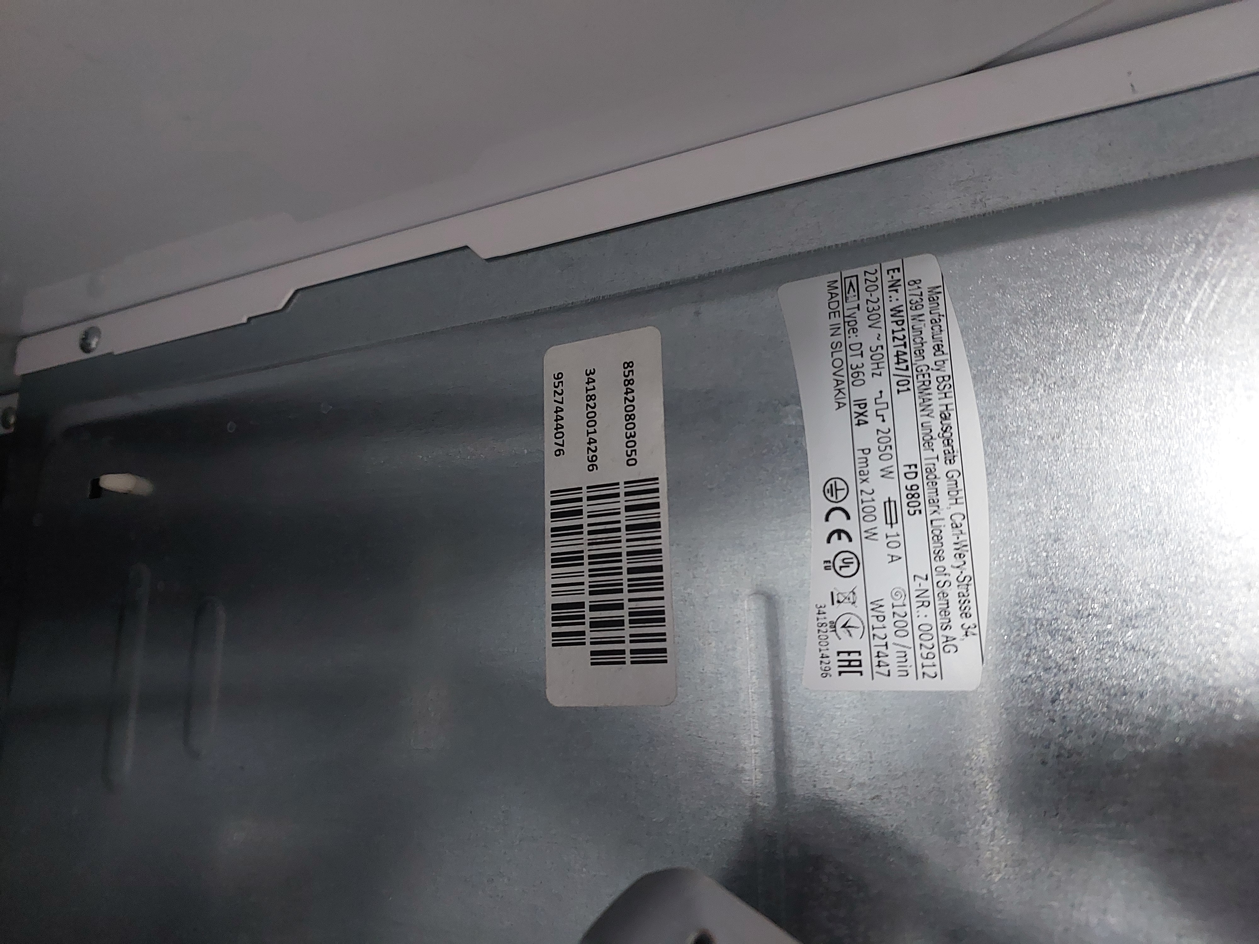 Пральна машина Siemens WP12T447/01 Image