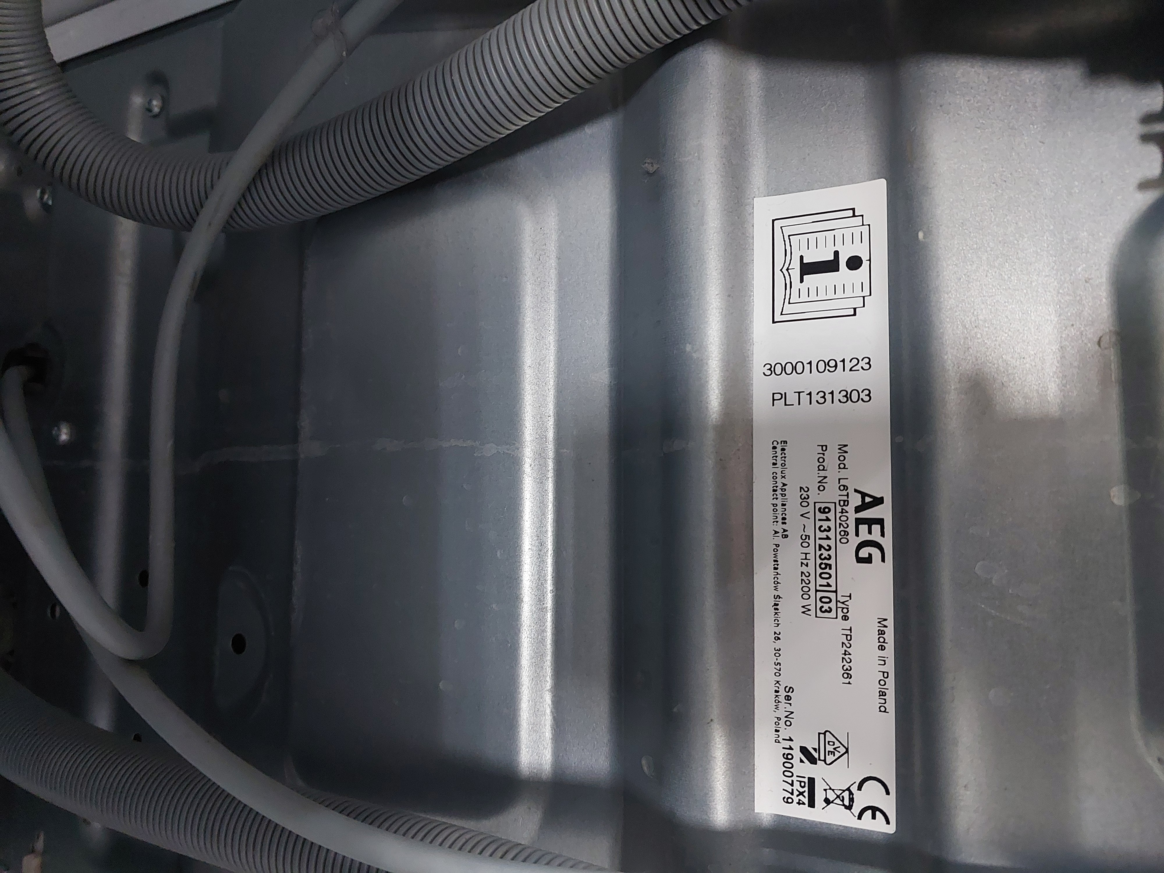 Пральна машина AEG L6TB40260 Image