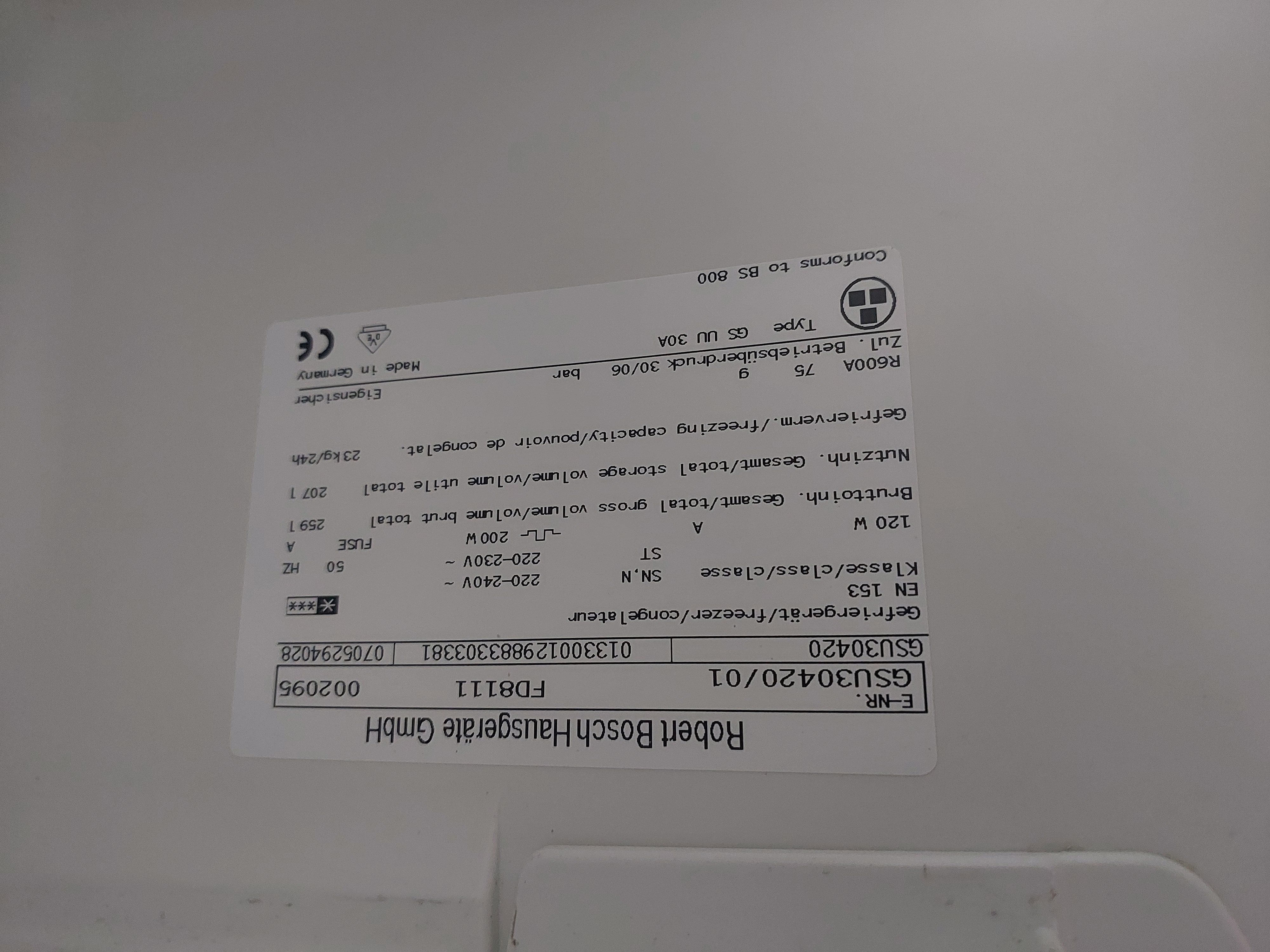 Морозильна камера Bosh GSU 30420 Image