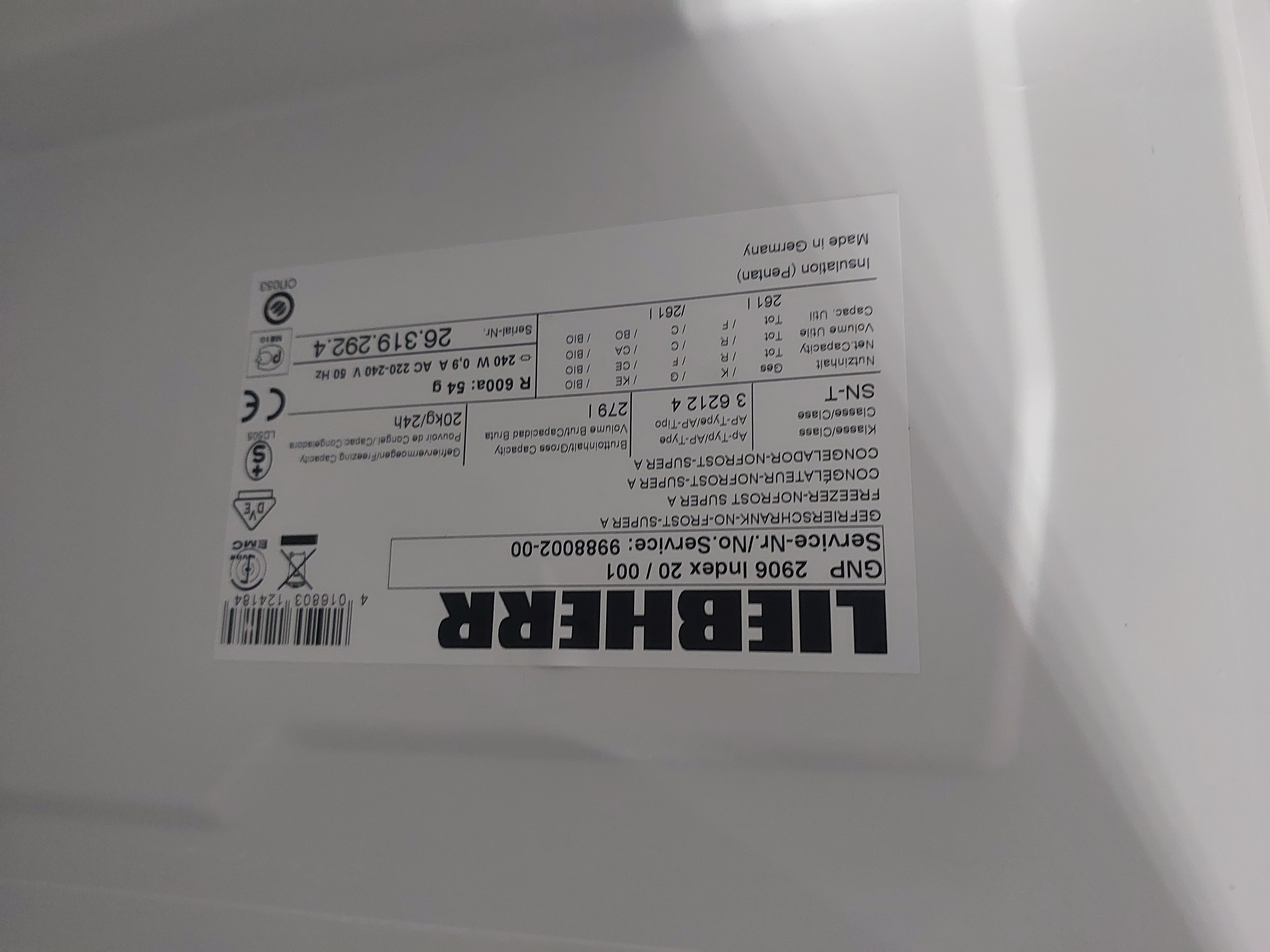 Морозильна камера Liebherr GNP 2906 Image