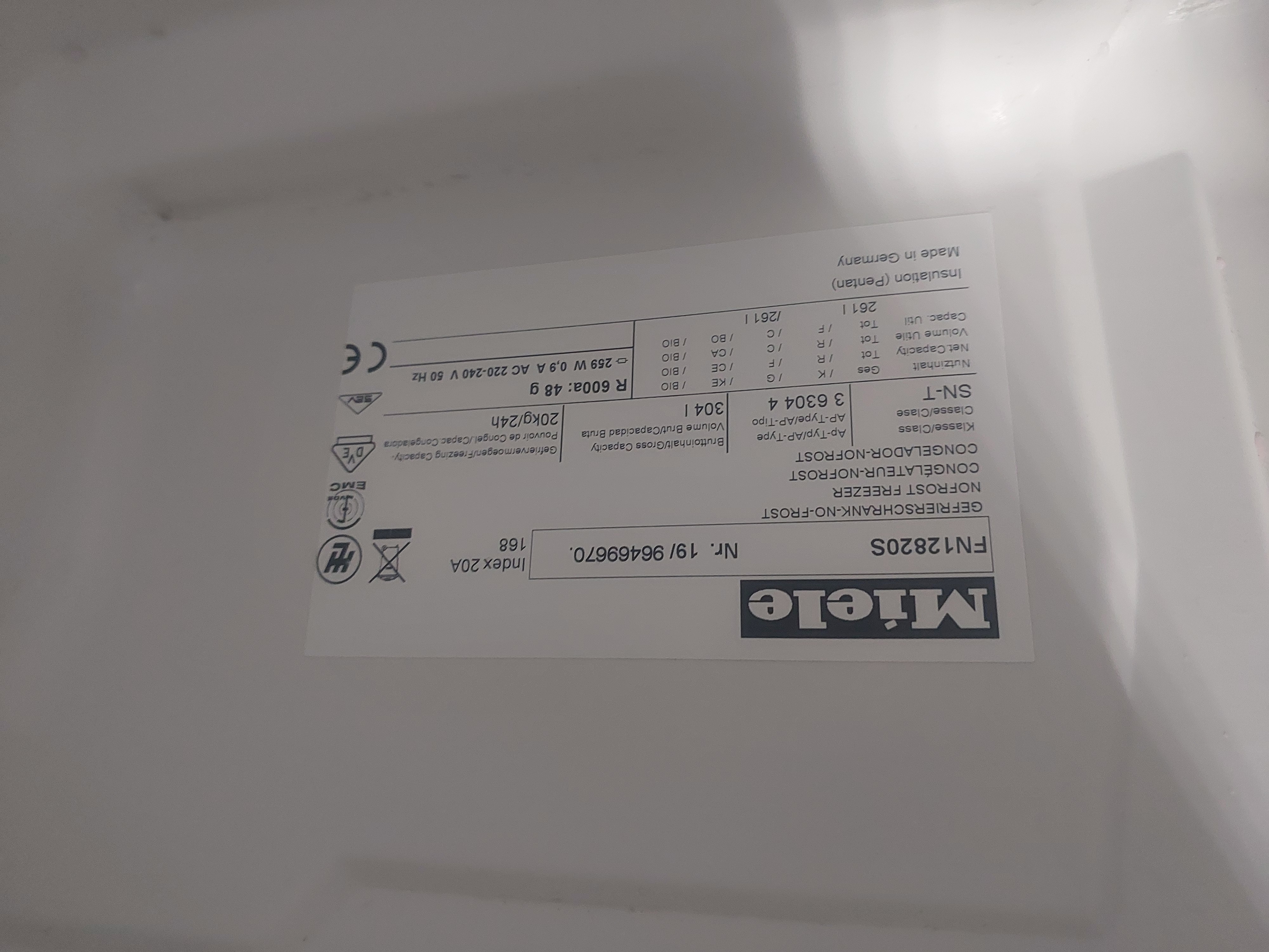 Морозильна камера Miele FN12820S Image