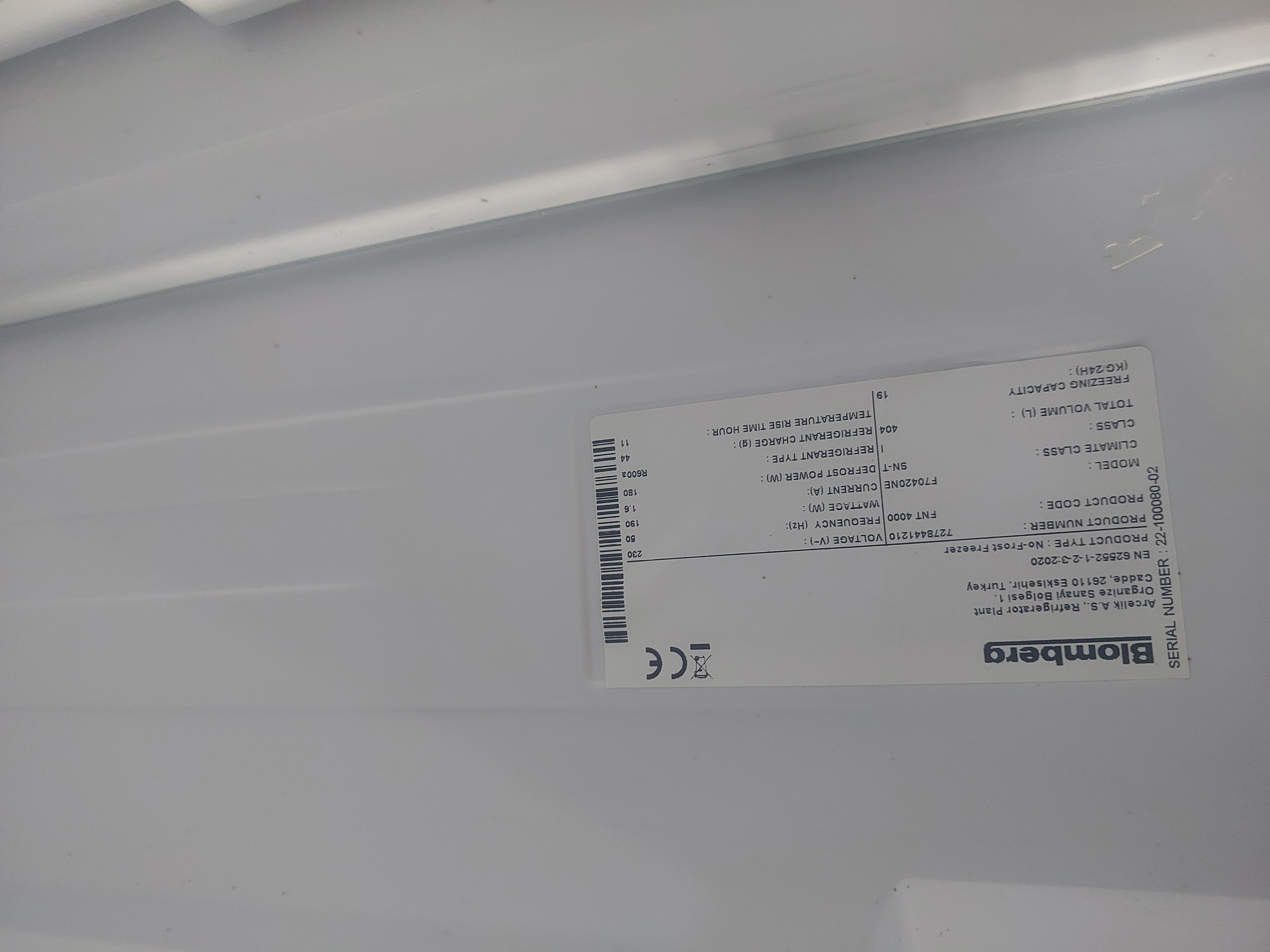 Морозильна камера Bloomberg F70420NE Image