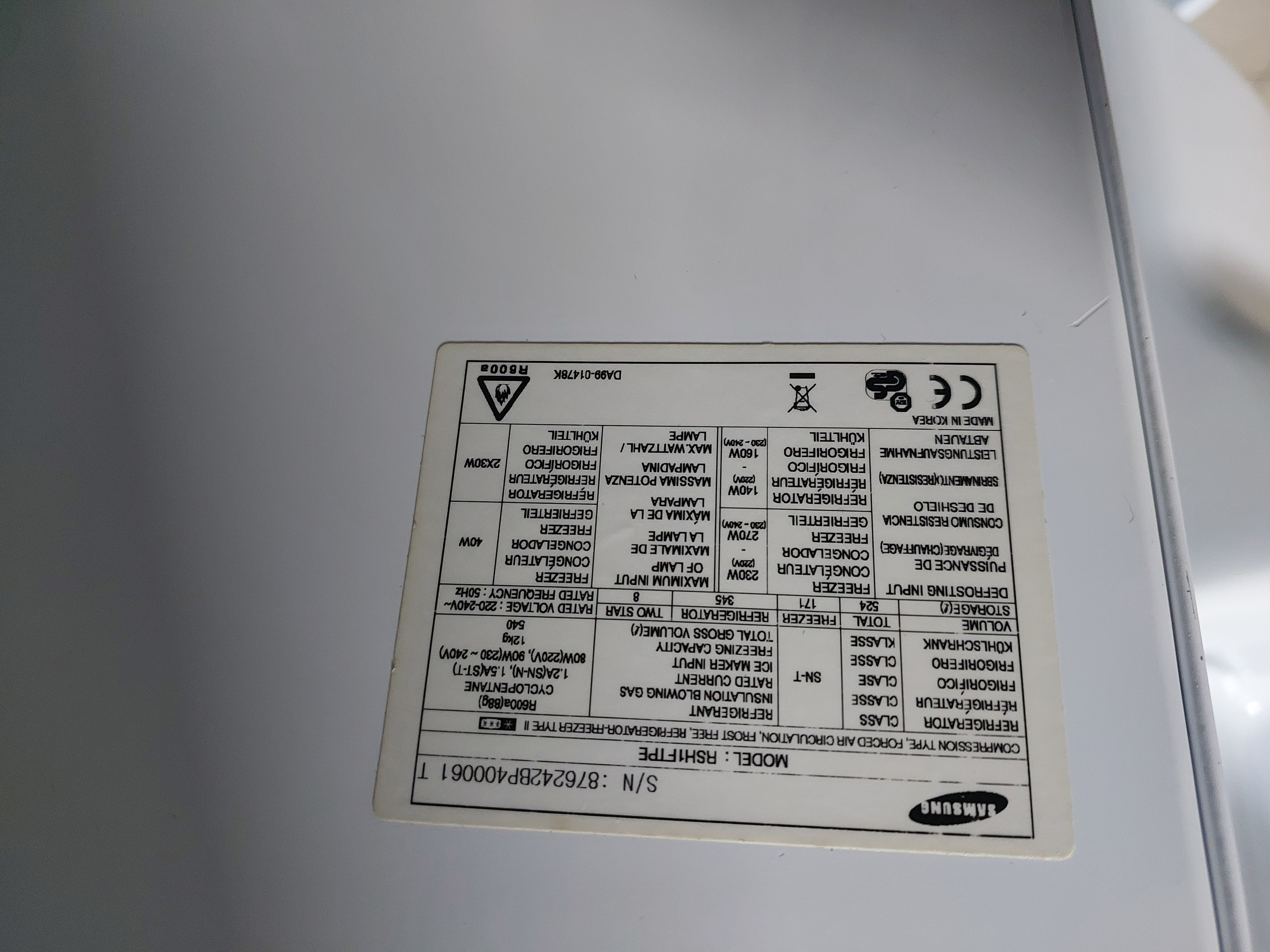 Холодильник Samsung RSH1FTPE Image