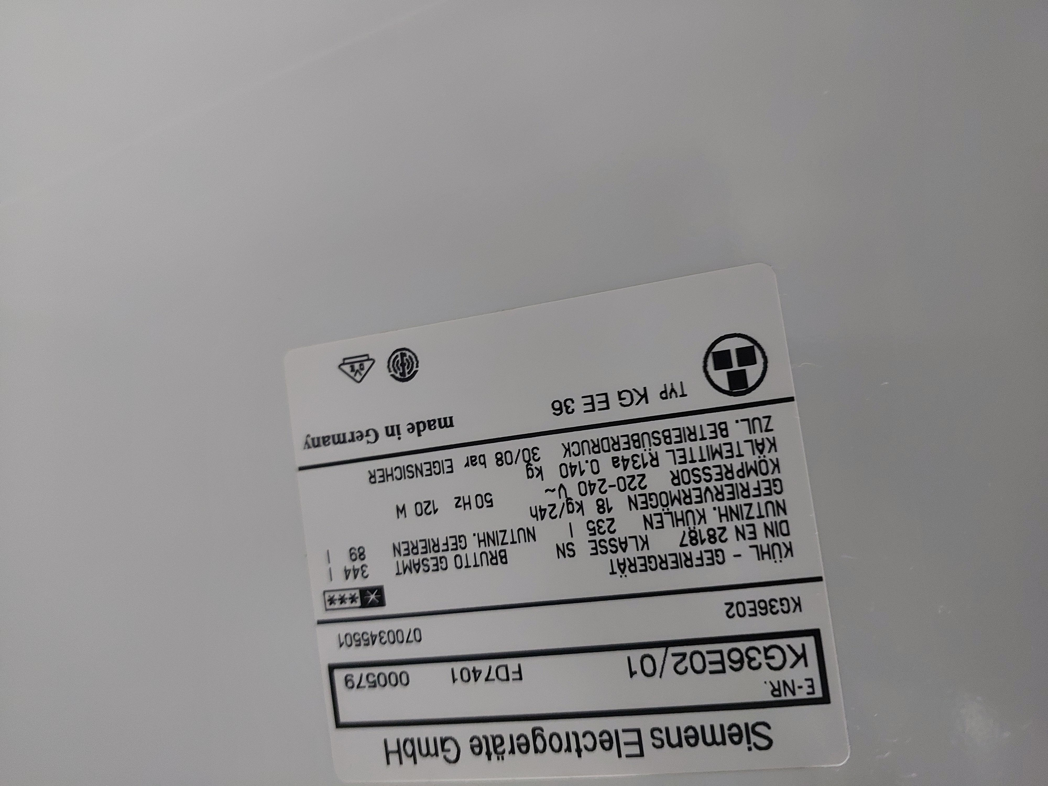 Холодильник Siemens FD 7401 Image