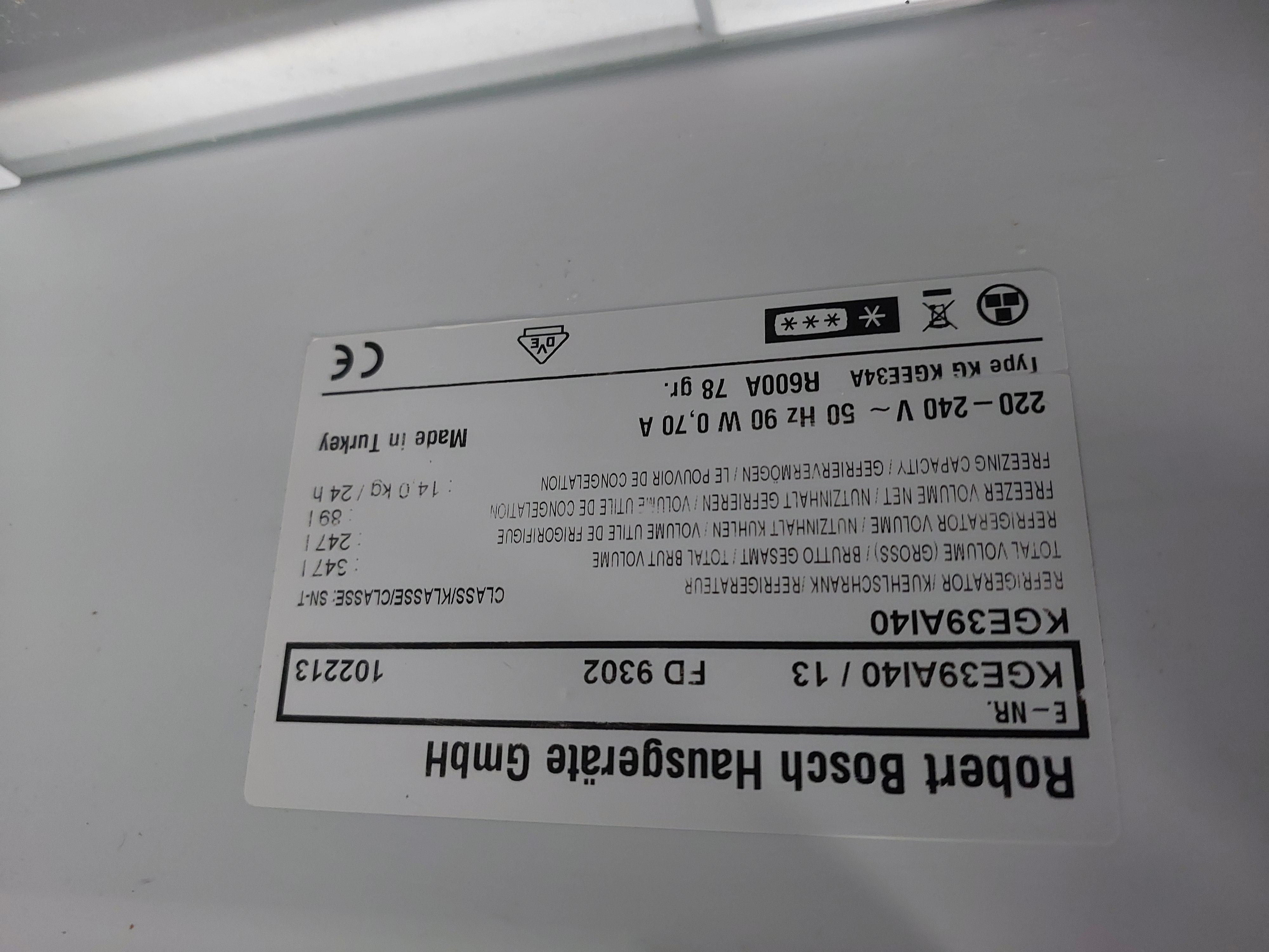 Холодильник Bosh FD 9302 Image