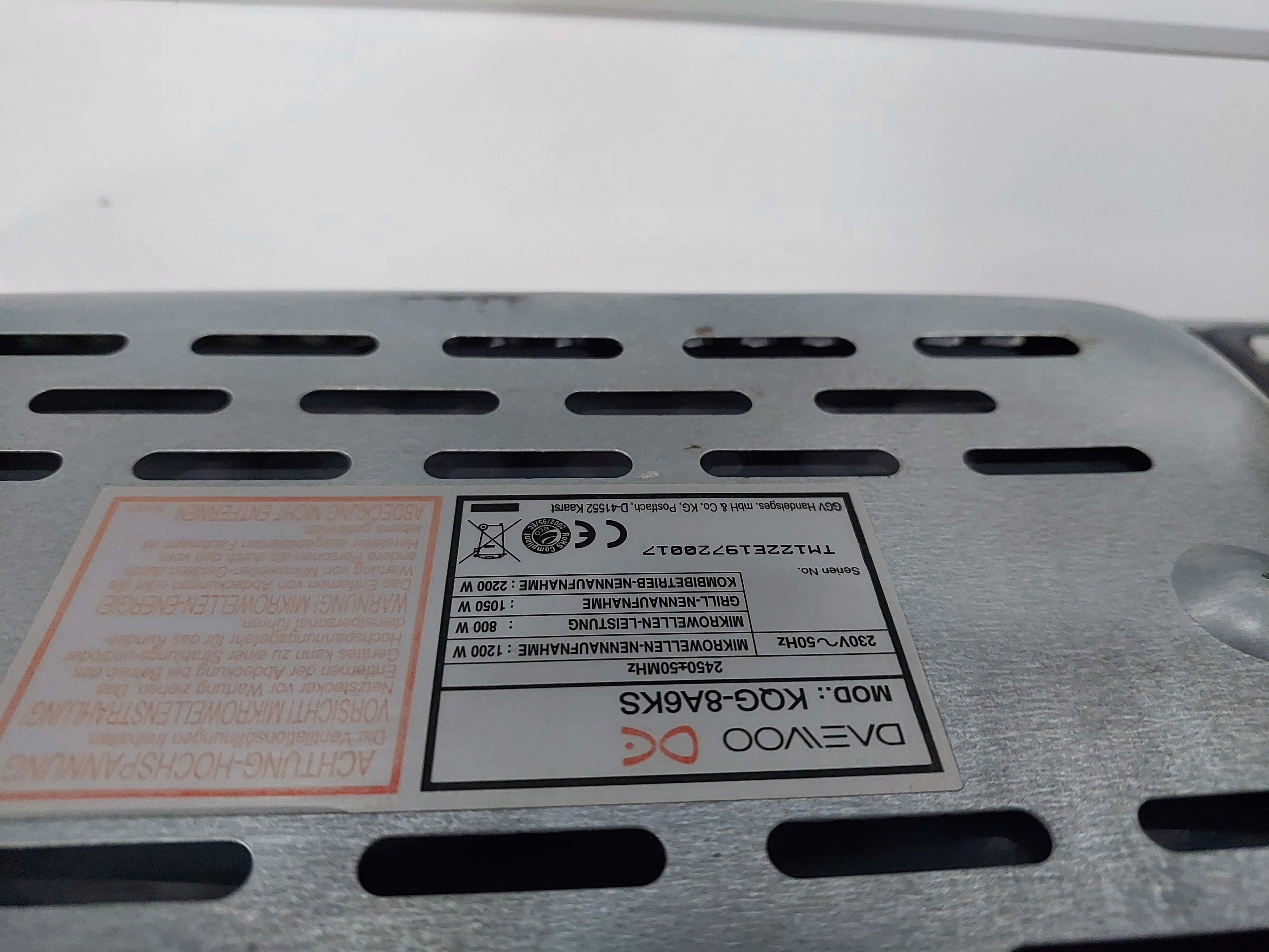 Мікрохвильова піч Daewoo KGQ-8A6KS Image