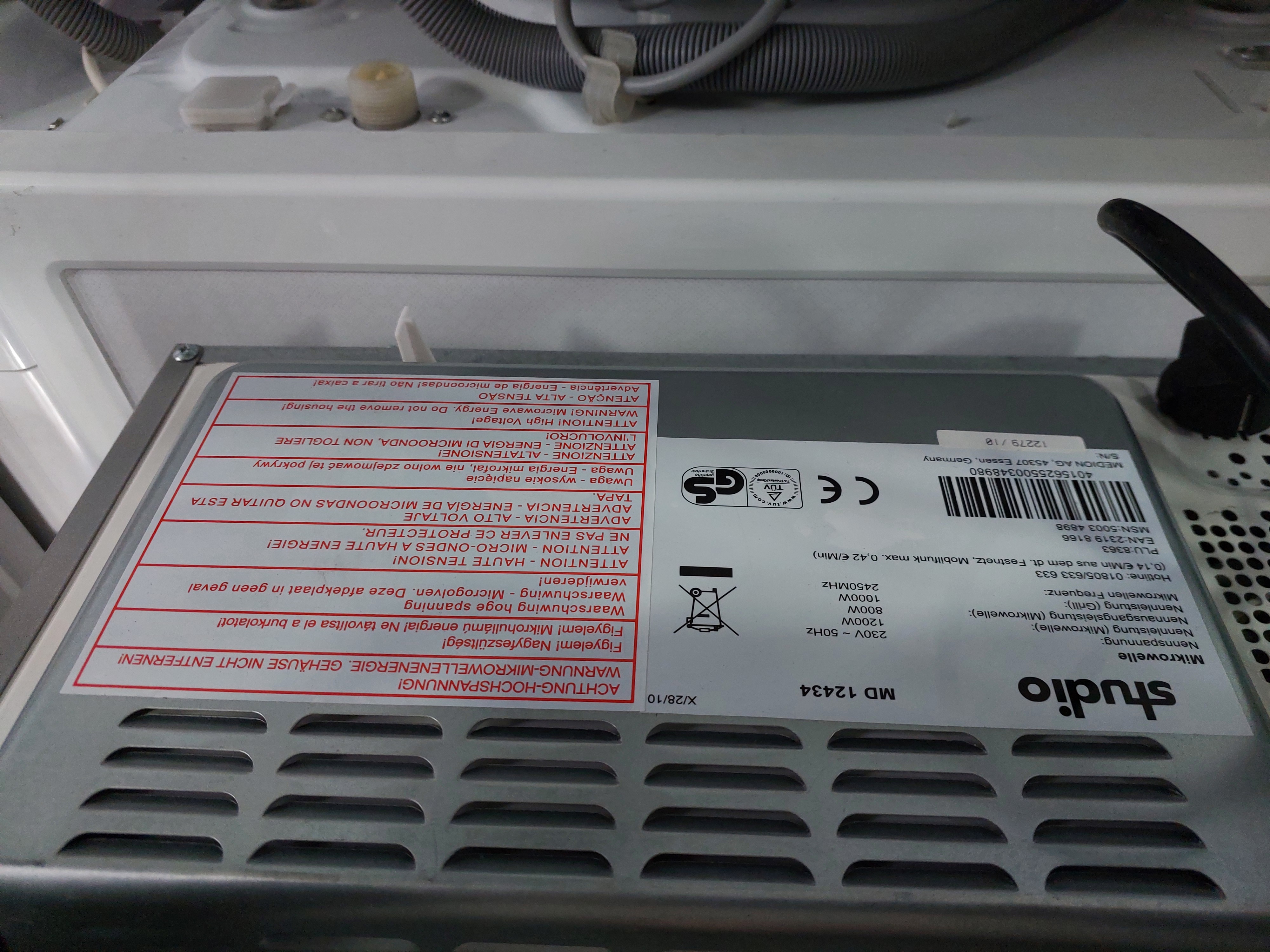 Мікрохвильова піч Studio MD 12434 Image