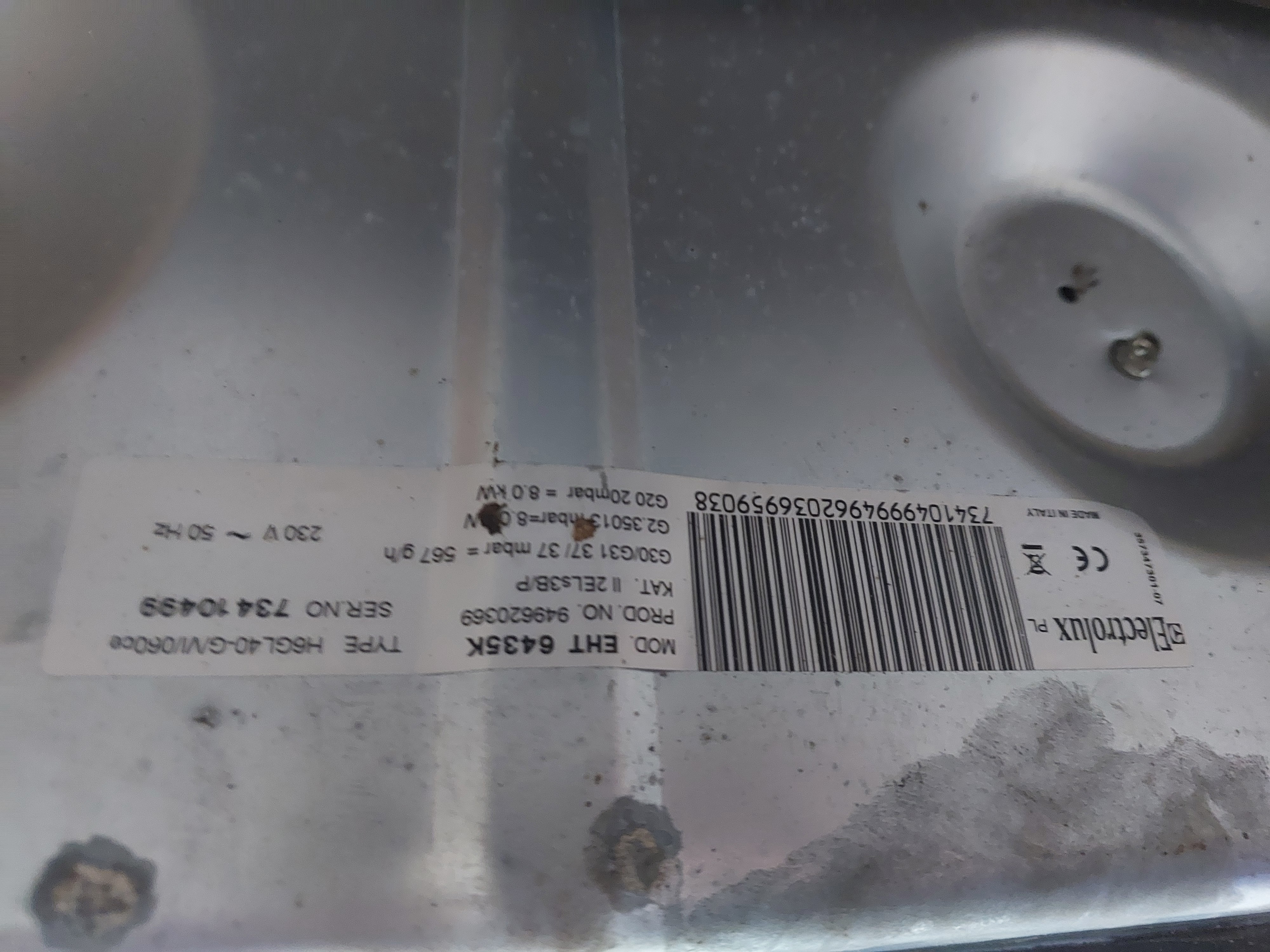 Варильна поверхня Electrolux EHT 6435K Image