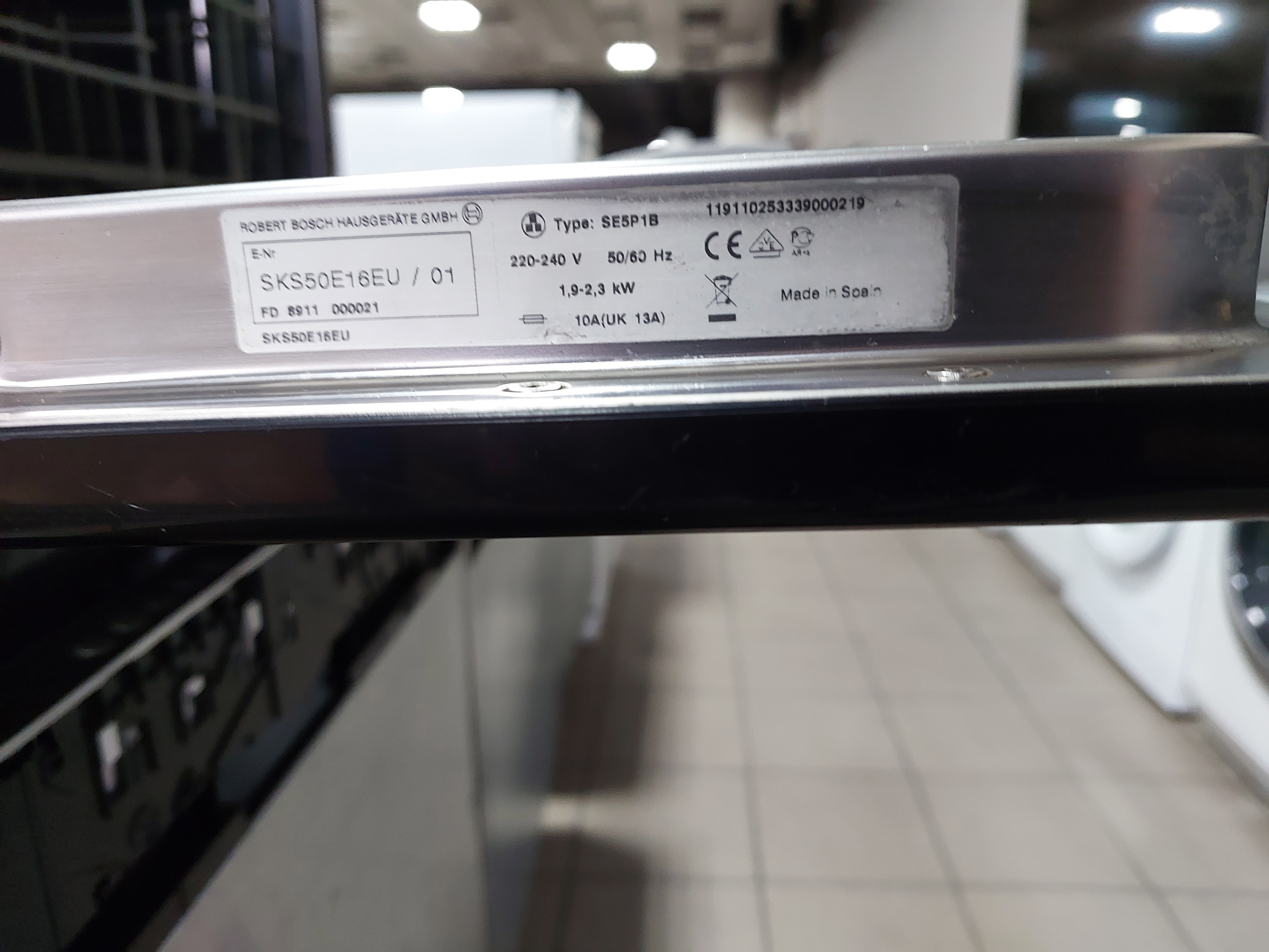 Посудомийна машина BOSCH SKS50E16EU Image