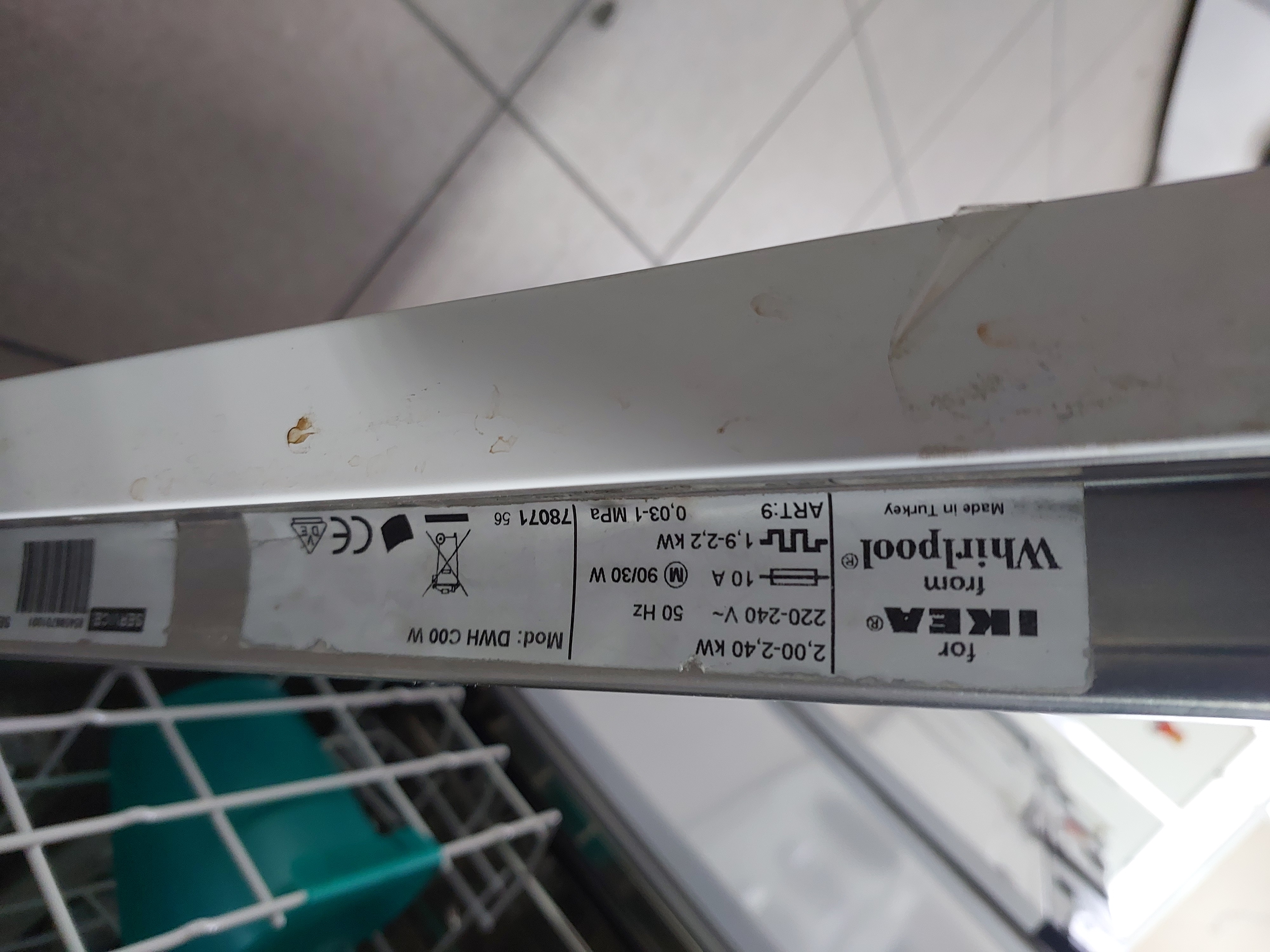 Посудомийна машина Whirlpool DWH C00 W Image